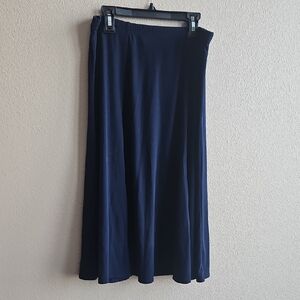 Susan Graver Dark Blue Skirt